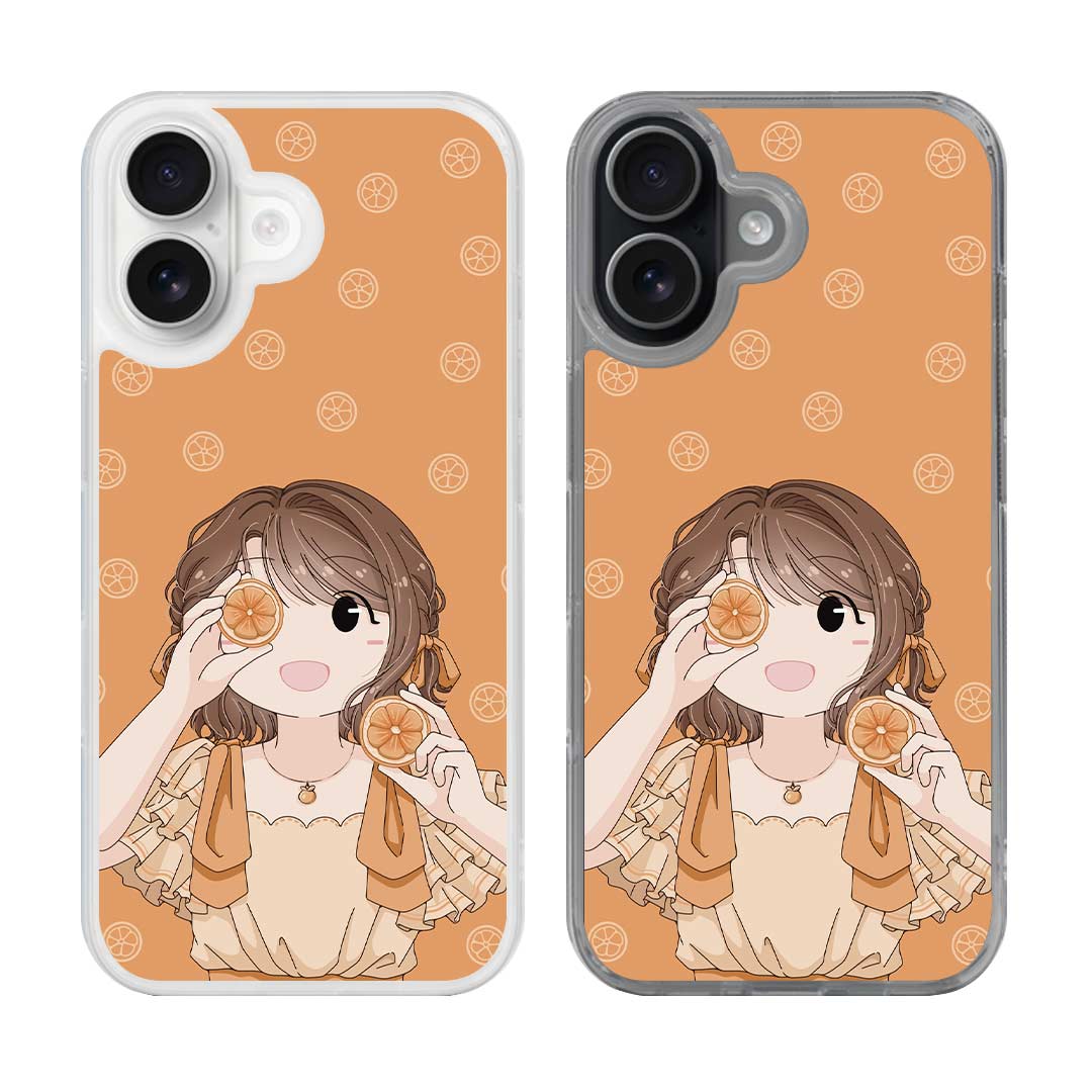 Orange Gaze Girl by Dimbiiazhr