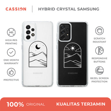 Mountain Line Art CP01 - Sun Hybrid Crystal Case - Samsung A57