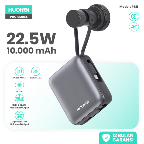 HUOREI PB11 Power Bank 10.000mAh Fast Charging 22.5W
