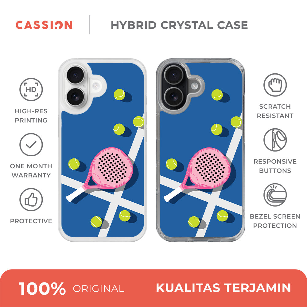 Padel Pop - Pink Hybrid Crystal Magsafe - iPhone 17 Pro Max / v2