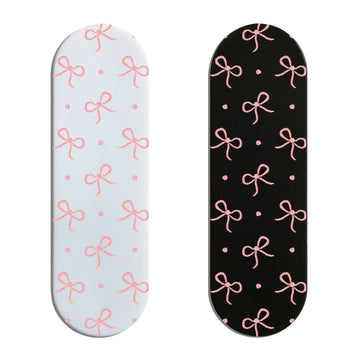 Peach Ribbons Finger Grip Fingergrip - Hitam