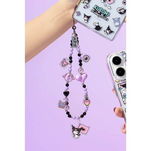 Chain Beads Phone Charm Hand Strap for Phone Case Kuromi Universe