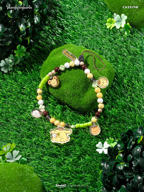 Chain Beads Phone Charm Hand Strap for Phone Case Pompompurin Collection