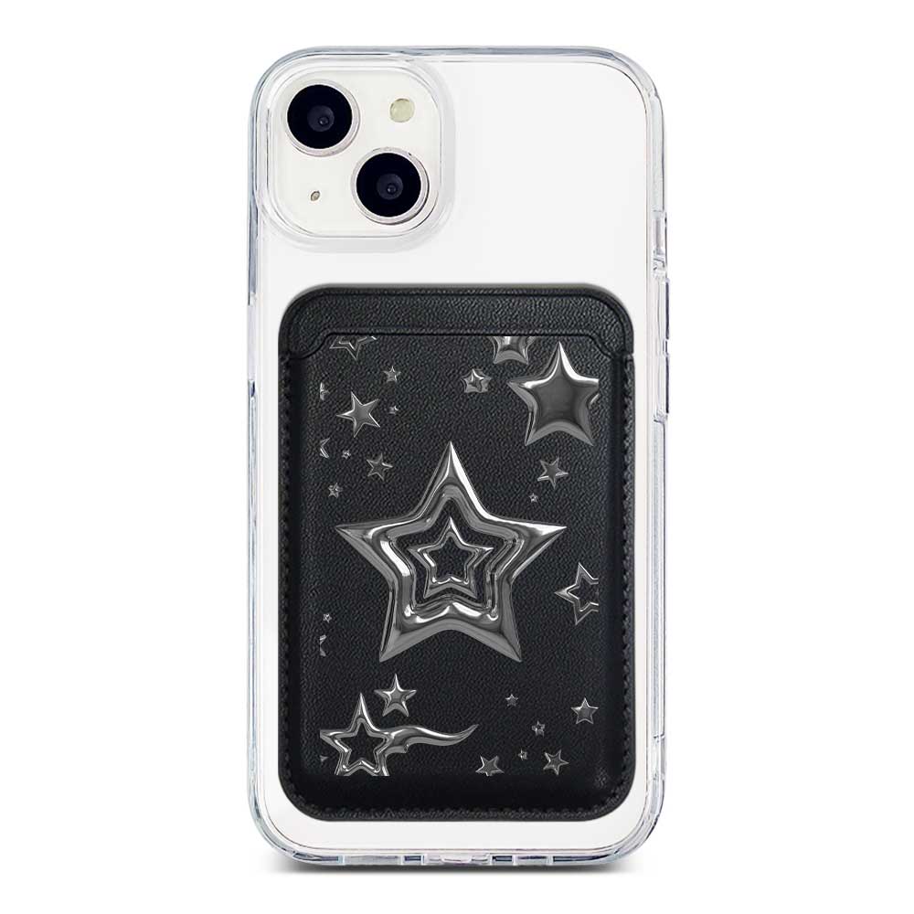 Star Metal Magnetic Pocket Wallet Pocket Wallet Magnetic - Black