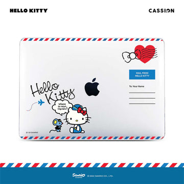 Ribbon Postage Stamp Macbook Case Case Macbook - Rubber Frosted Gray / Air 13.6 inch M2 M3 M4