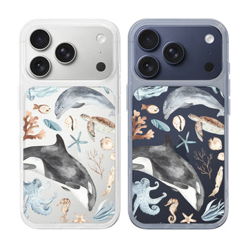 Sea Dwellers Hybrid Crystal Case - iPhone 17 Pro Max