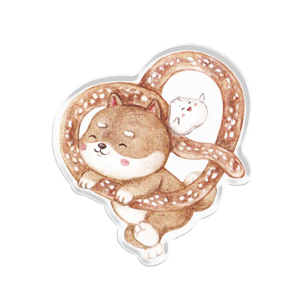 Shibapao Pretzel Acrylic Popup Stand