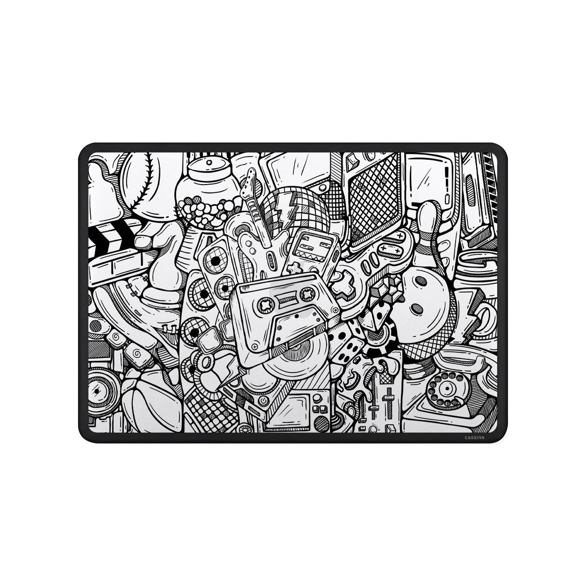Sketch of Classic Instrument Macbook Case Case Macbook - Rubber Frosted Black / Air 13.6 inch M2 M3 M4