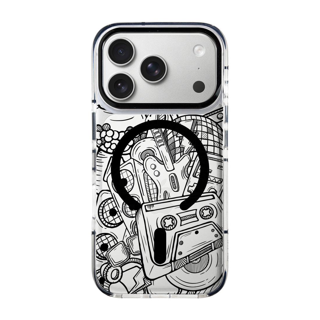 Hybrid Aura Crystal for iPhone Sketch of Classic Instruments