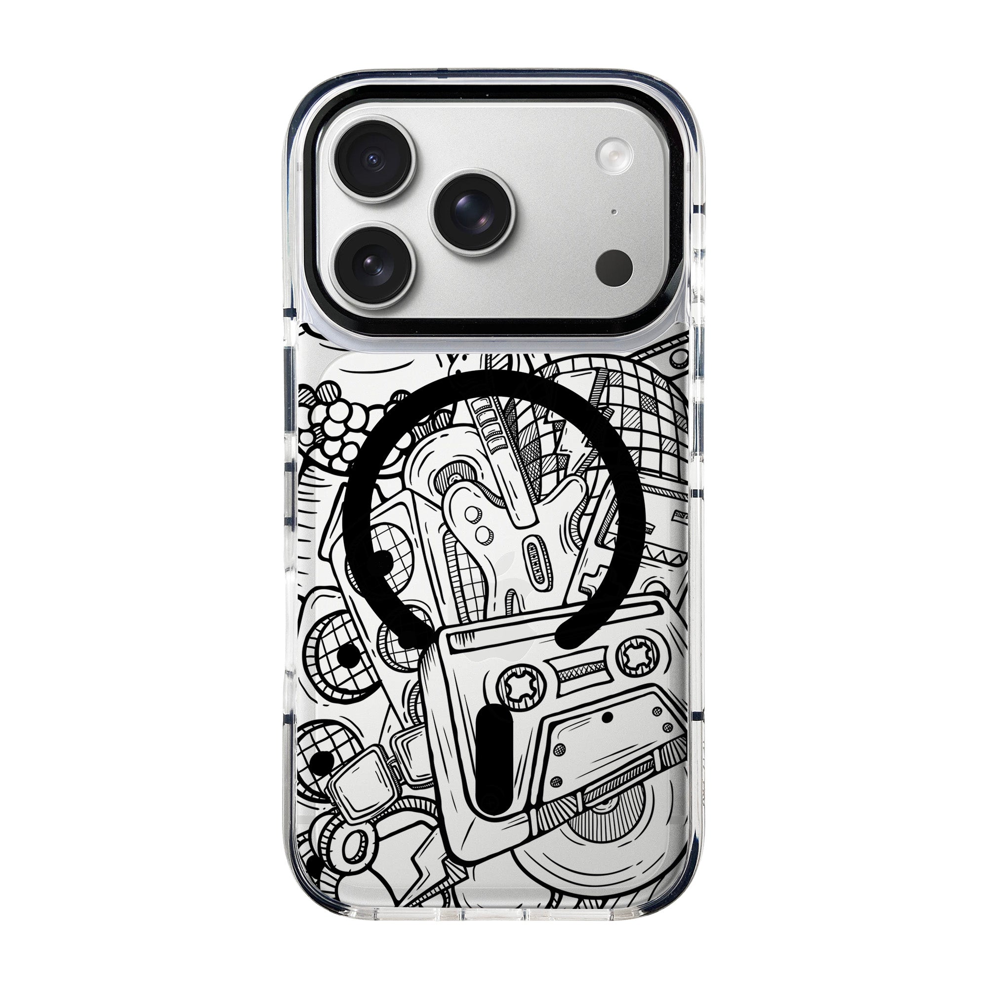 Hybrid Aura Crystal for iPhone Sketch of Classic Instruments