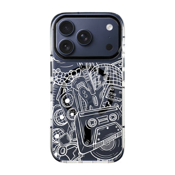 Hybrid Aura Crystal for iPhone Sketch of Classic Instruments