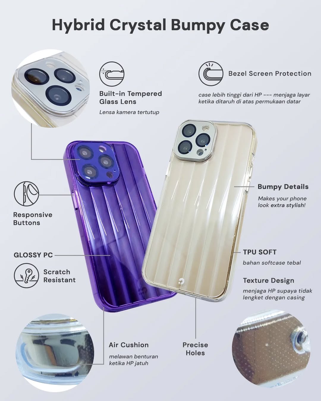 Hybrid Crystal Bumpy Case