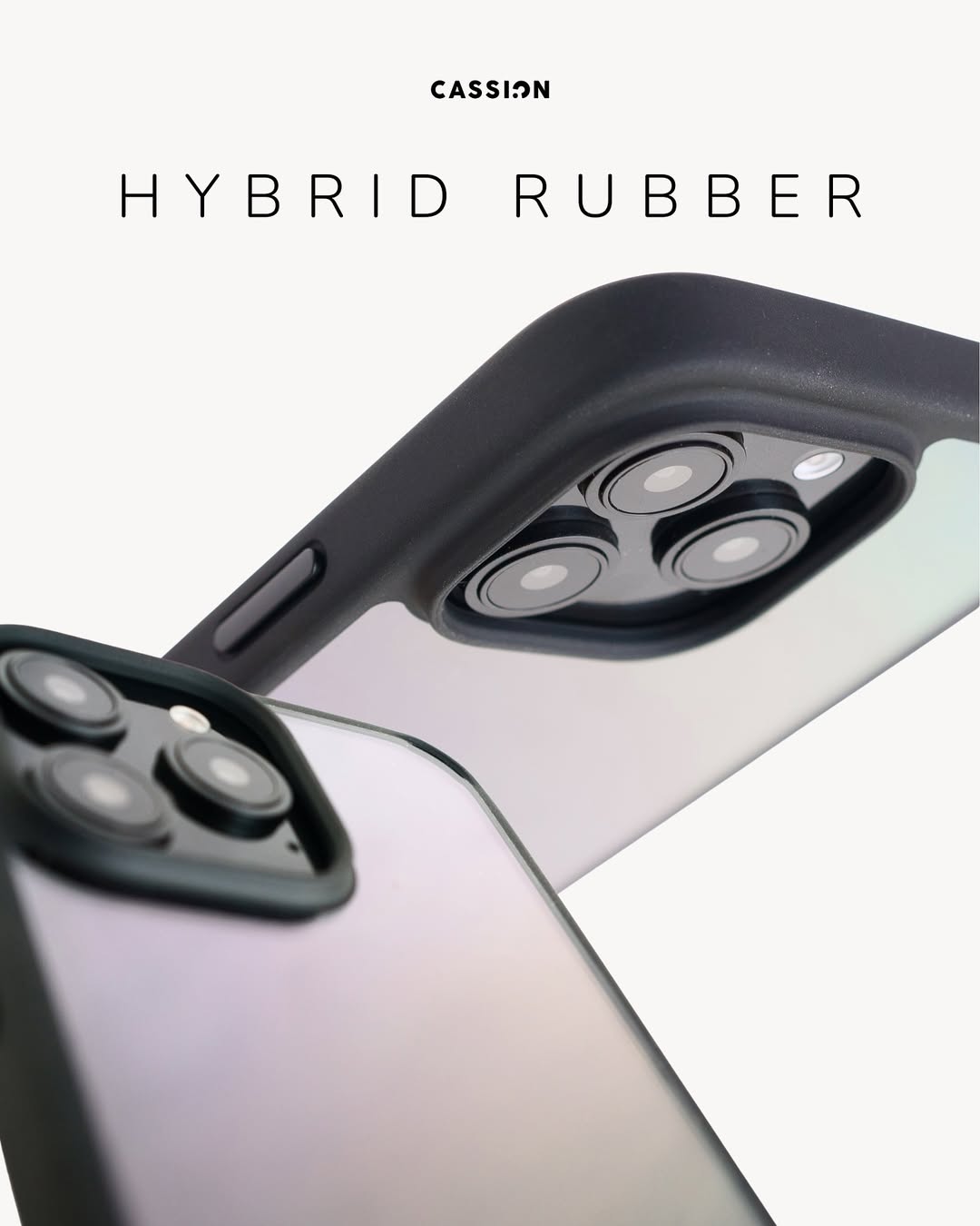 Hybrid Rubber Armor Case for iPhone & Samsung