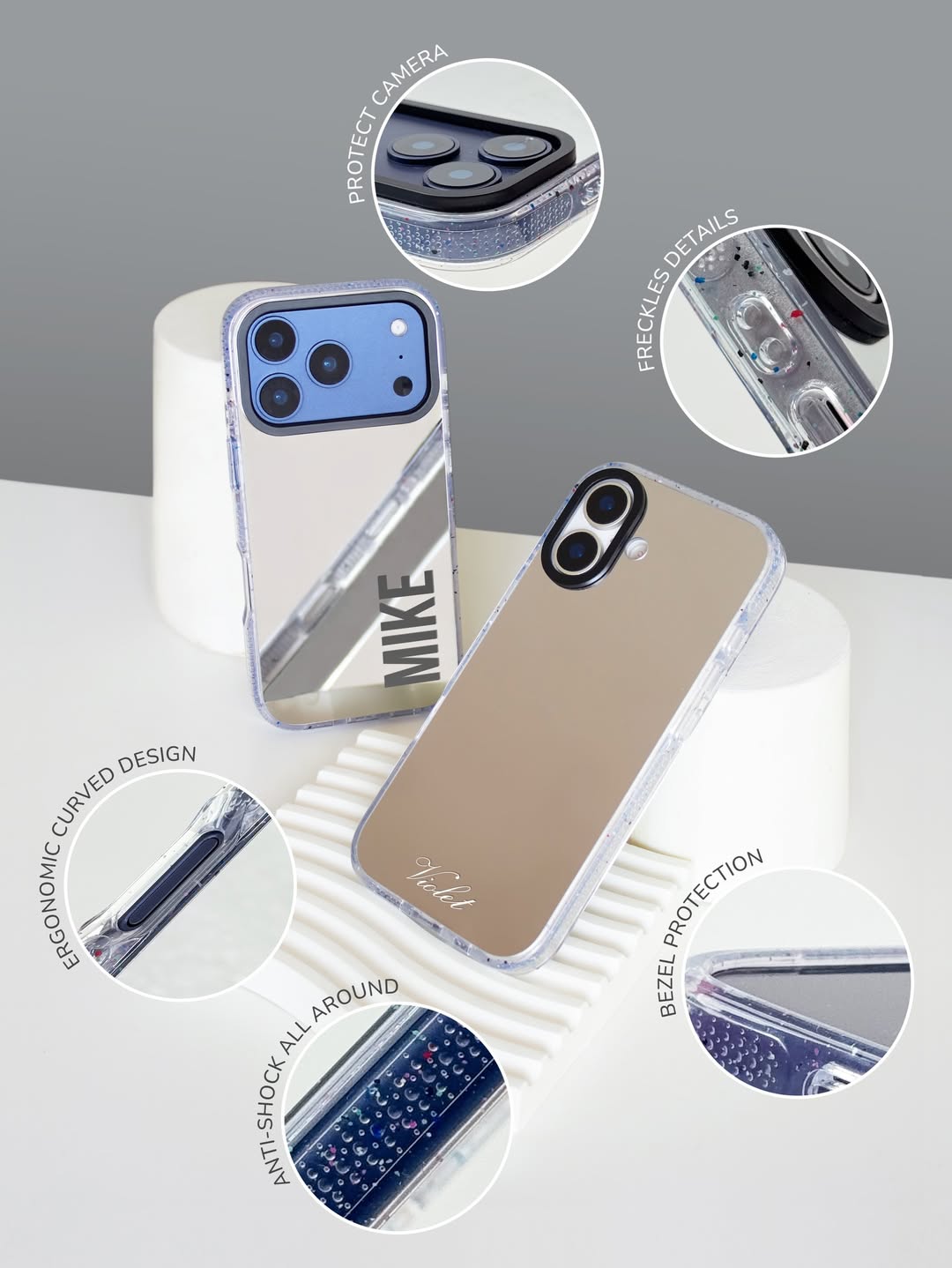 Crystal Mirror Case - Oxy Series