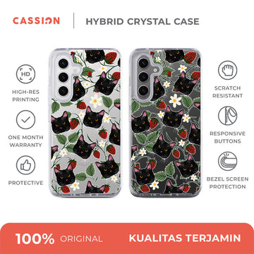 Strawberry Field - Transparant Hybrid Crystal Case - Samsung S26 Ultra