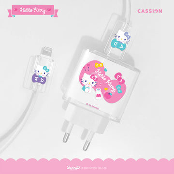 Sweet Pink Charger Case & Cable Protector iPhone Charger Case Kit 18W 20W - Charger Case Set