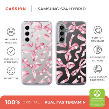 Tangled in Pink Hybrid Crystal Case - Samsung S24 Ultra