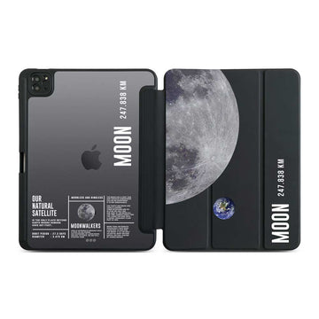 The Facts of The Moon For Ipad Case iPad Flip Cover Case - iPad Air 10.9in M1 11in M2 M3 / Black