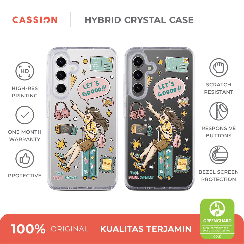 The Free Spirit Hybrid Crystal Case - Samsung S24 Ultra