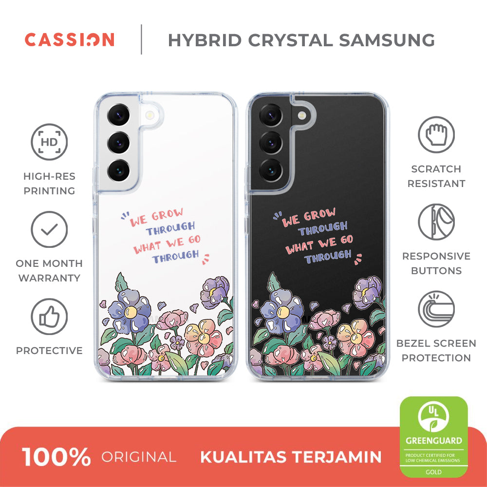Through Flower Hybrid Crystal Case - Samsung S26 Ultra