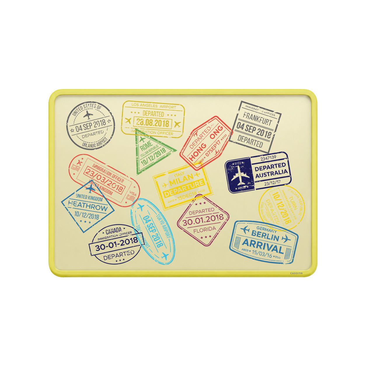 Traveller Stamp Macbook Case