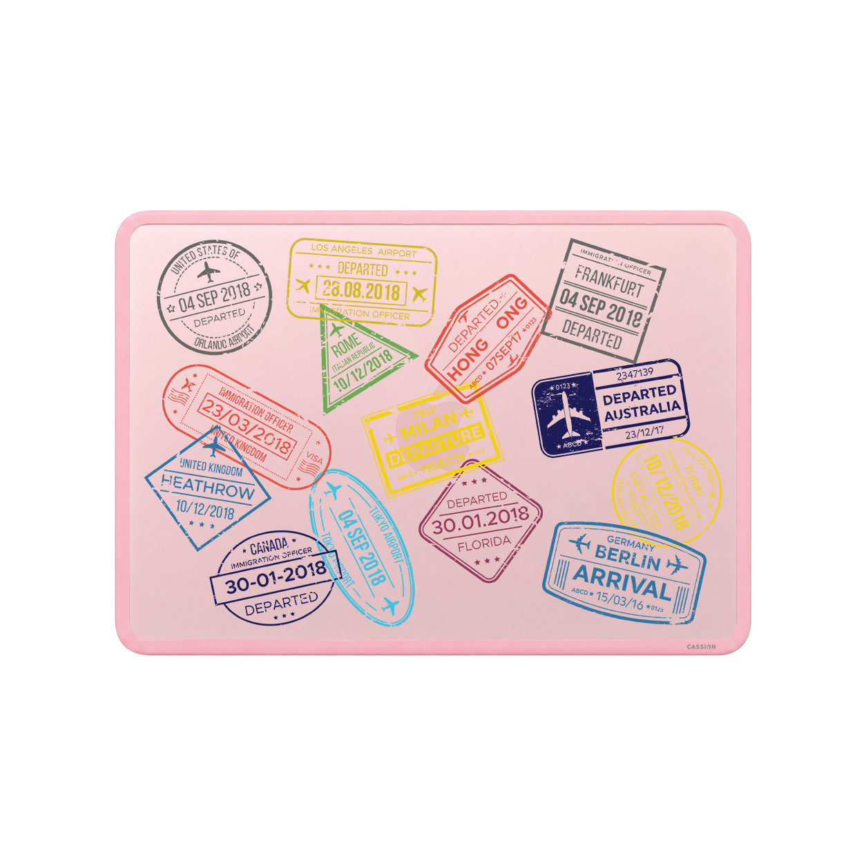 Traveller Stamp Macbook Case