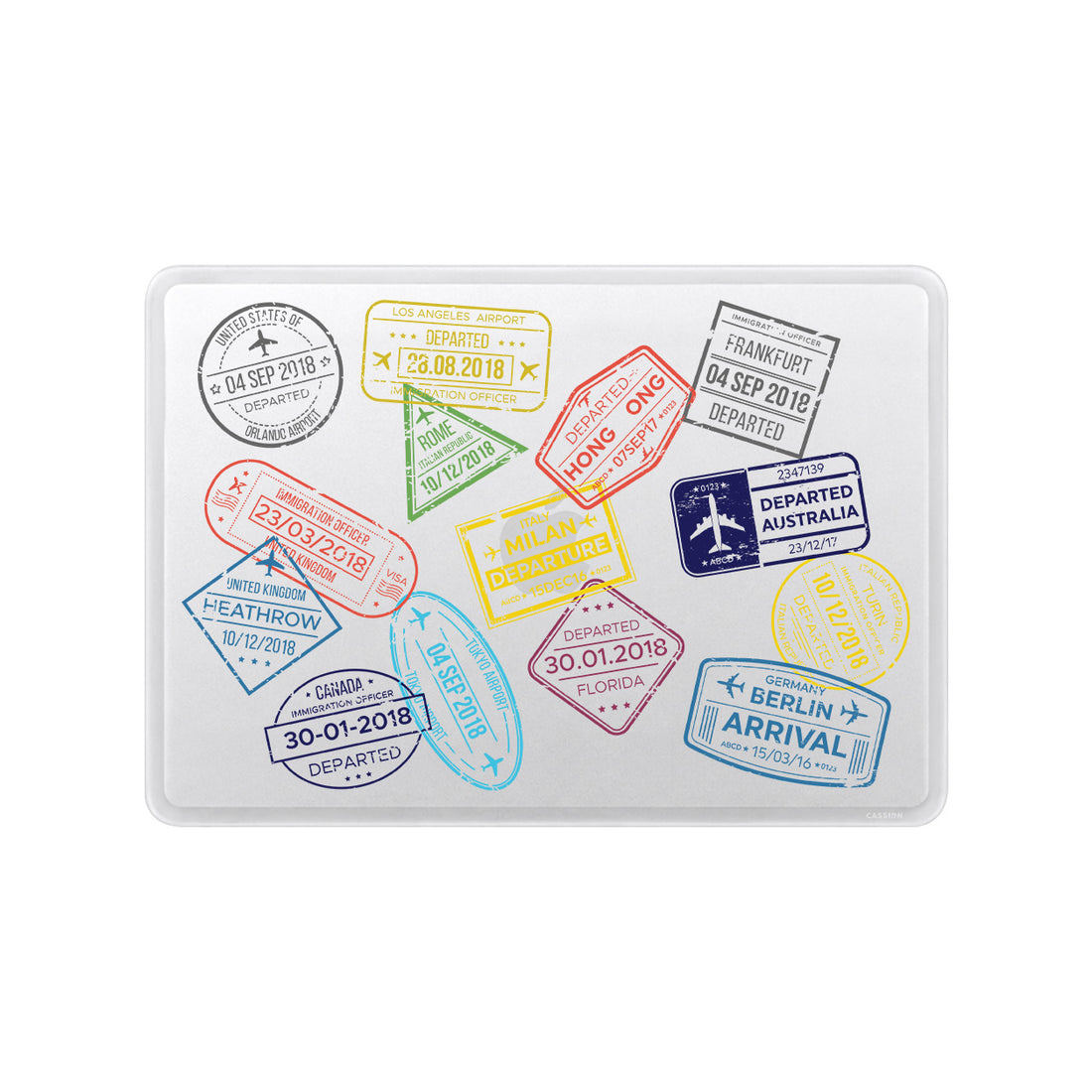 Traveller Stamp Macbook Case