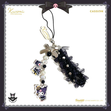 Chain Beads Phone Charm Hand Strap for Phone Case Kuromi Kingdom