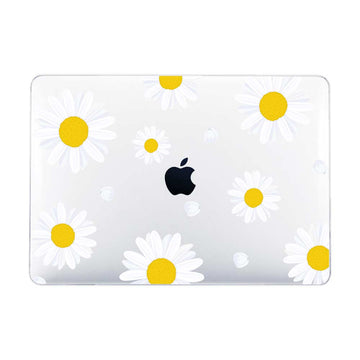 White Daisies Flower Macbook Case Case Macbook - Frosted / Air 15 inch M2 M3 M4
