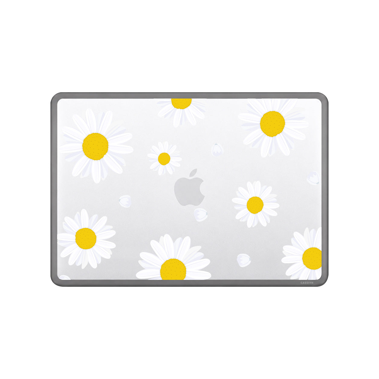 White Daisies Flower Macbook Case