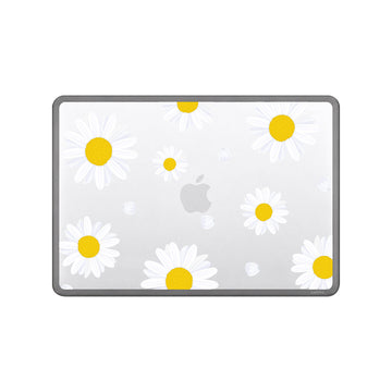 White Daisy Bucket Macbook Case Case Macbook - Rubber Frosted Gray / Air 13.6 inch M2 M3 M4