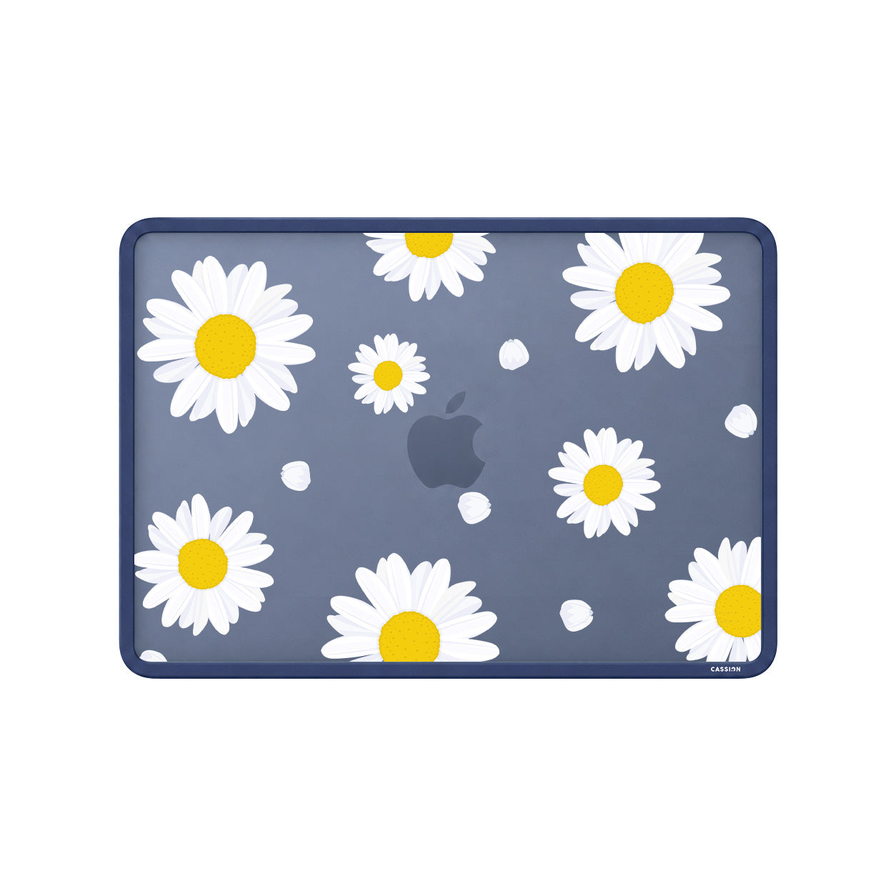 White Daisies Flower Macbook Case