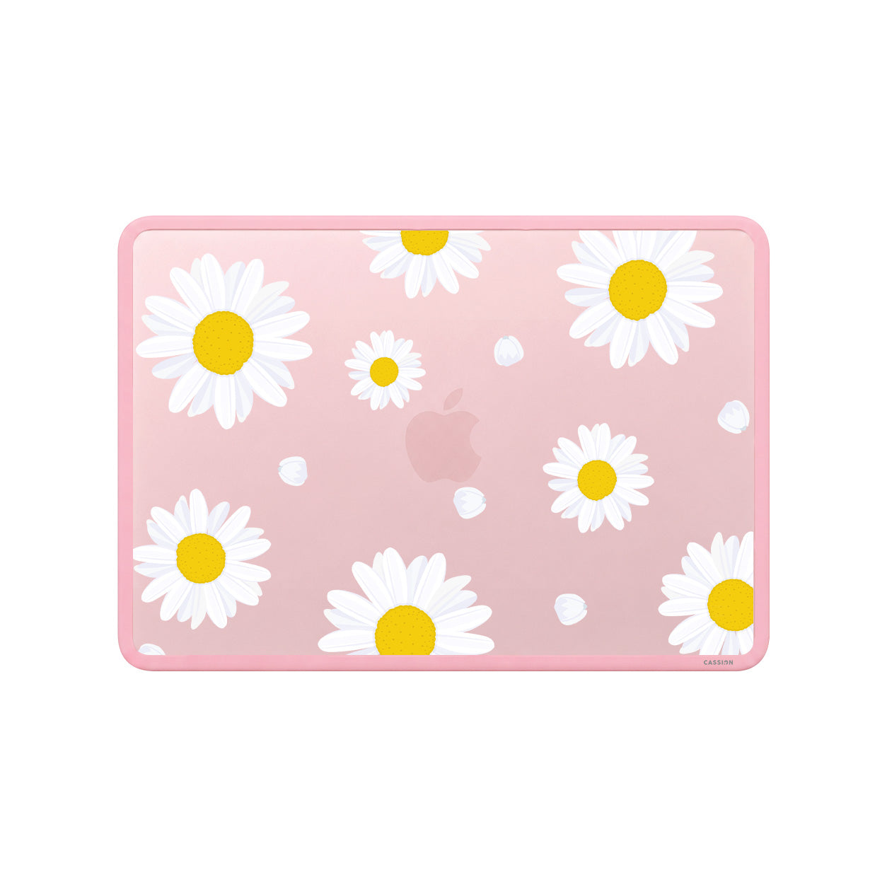 White Daisies Flower Macbook Case