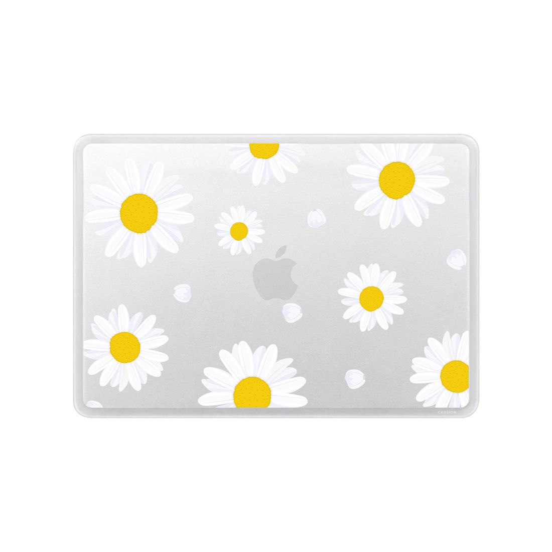 White Daisies Flower Macbook Case