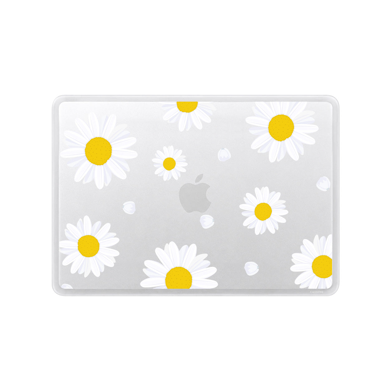 White Daisies Flower Macbook Case