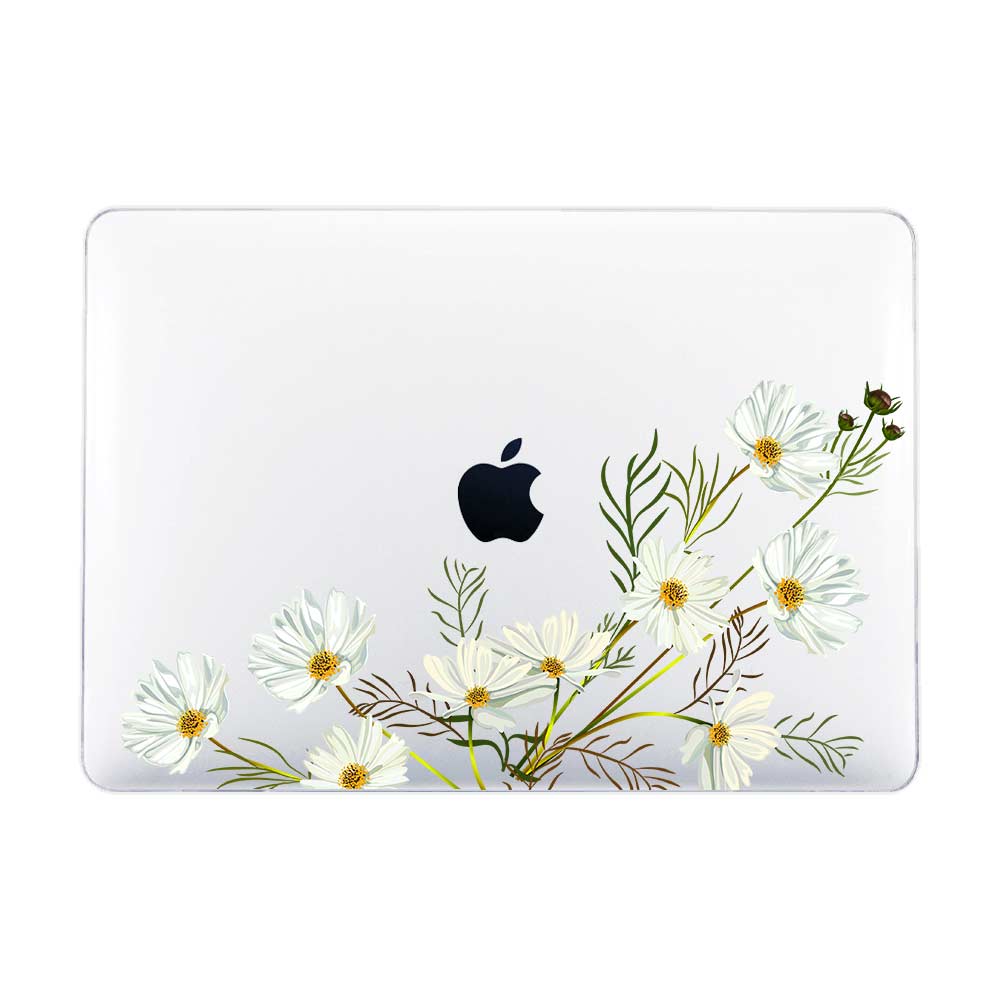 White Daisy Bucket Macbook Case Case Macbook - Rubber Frosted Transparent / Air 13 inch M1