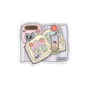 Book & Chill Acrylic Popup Stand Magnetic Pop Up Stand - Clear