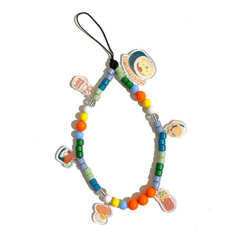 Pompompurin Sushi Chained Beads Phone Charm Hand Strap for Phone Case