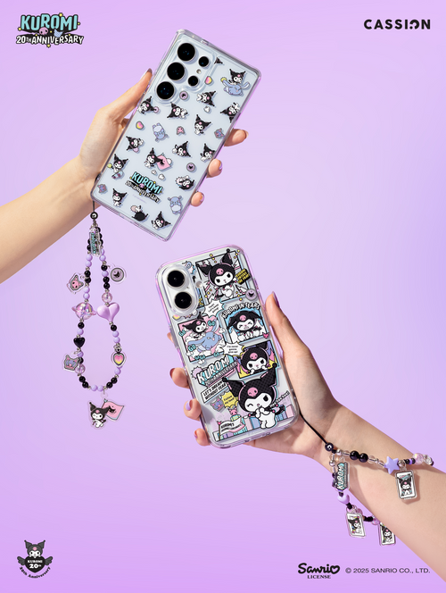 Chain Beads Phone Charm Hand Strap for Phone Case Kuromi Universe