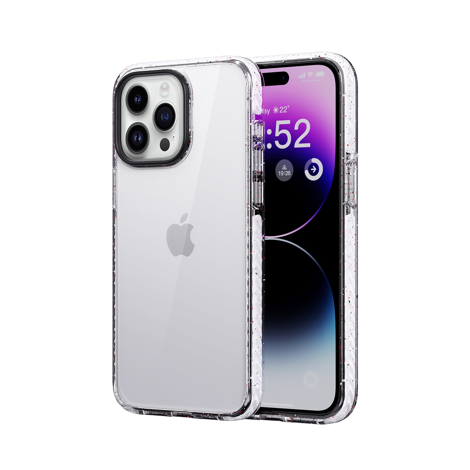 Hybrid Freckles Rubber Crystal Case