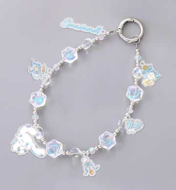 Flower Tea Time Phone Charm Hand Wrist Strap