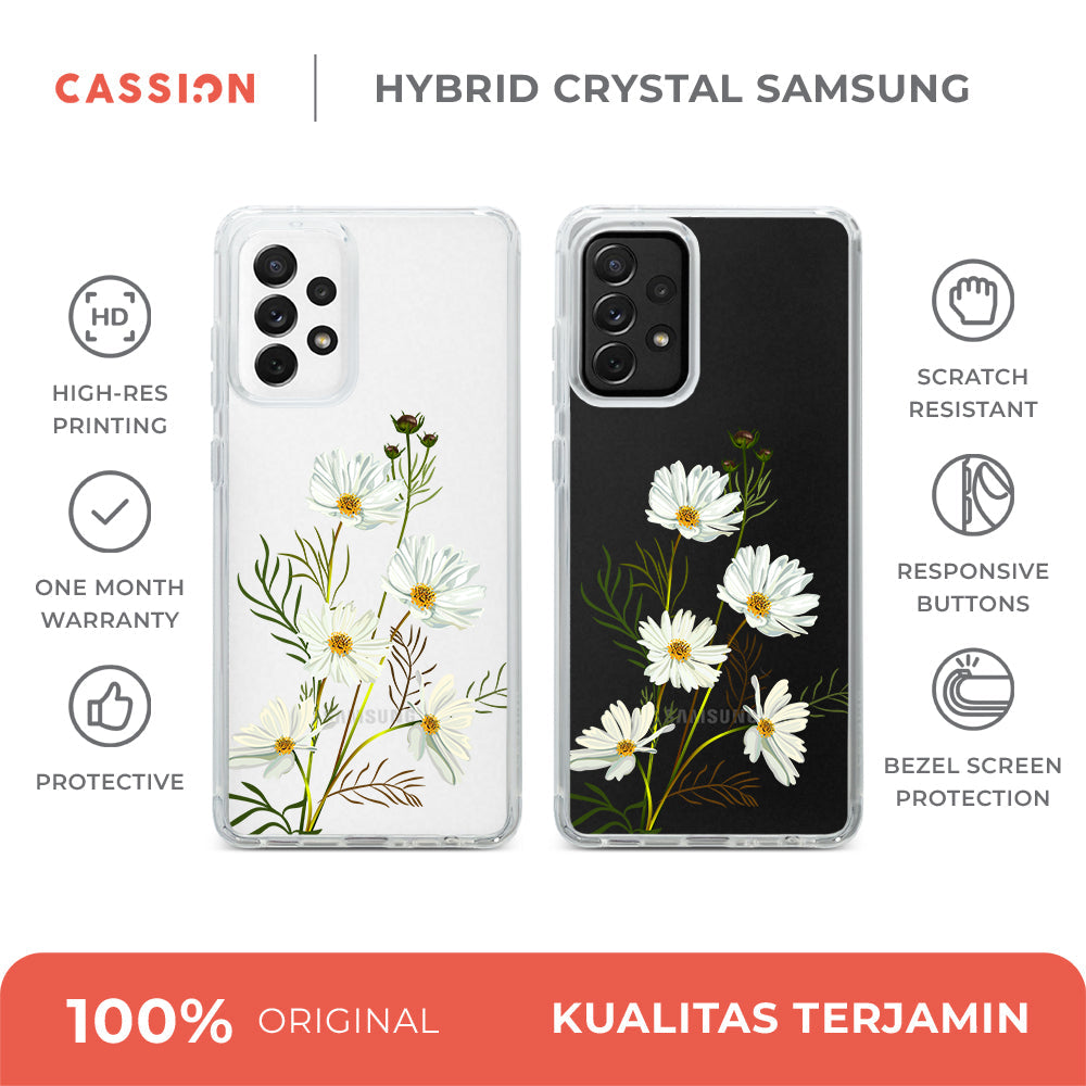 Daisy Flowers Hybrid Crystal Case - Samsung A53 5G