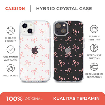 Pretty Peachy Hybrid Crystal Case - iPhone 15 Pro