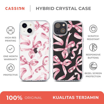 Tangled in Pink Hybrid Crystal Case - iPhone 15 Pro
