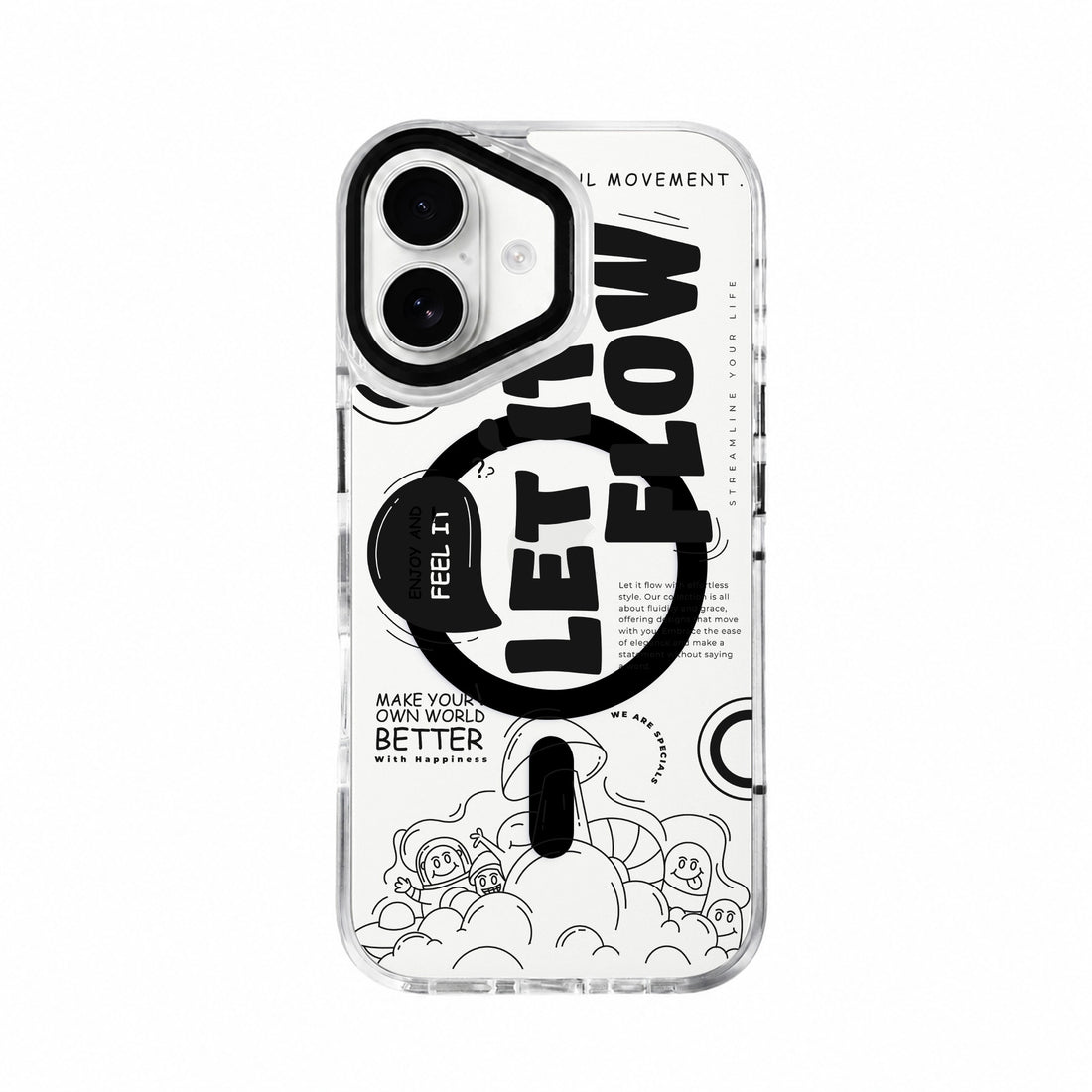 Hybrid Aura Crystal for iPhone Let it Flow