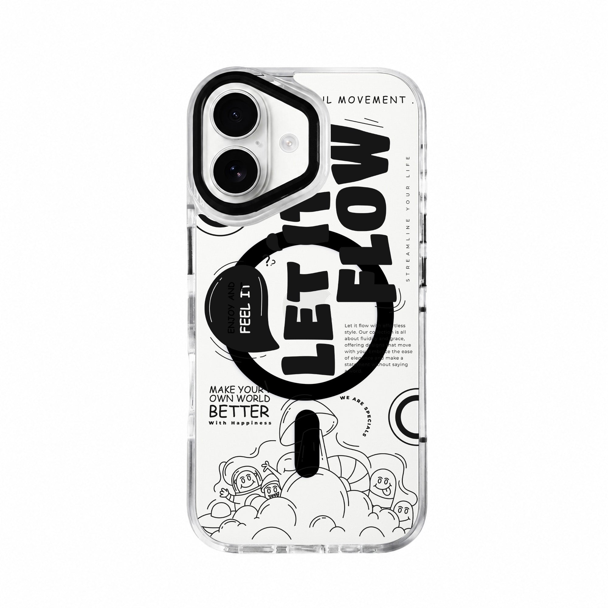 Hybrid Aura Crystal for iPhone Let it Flow