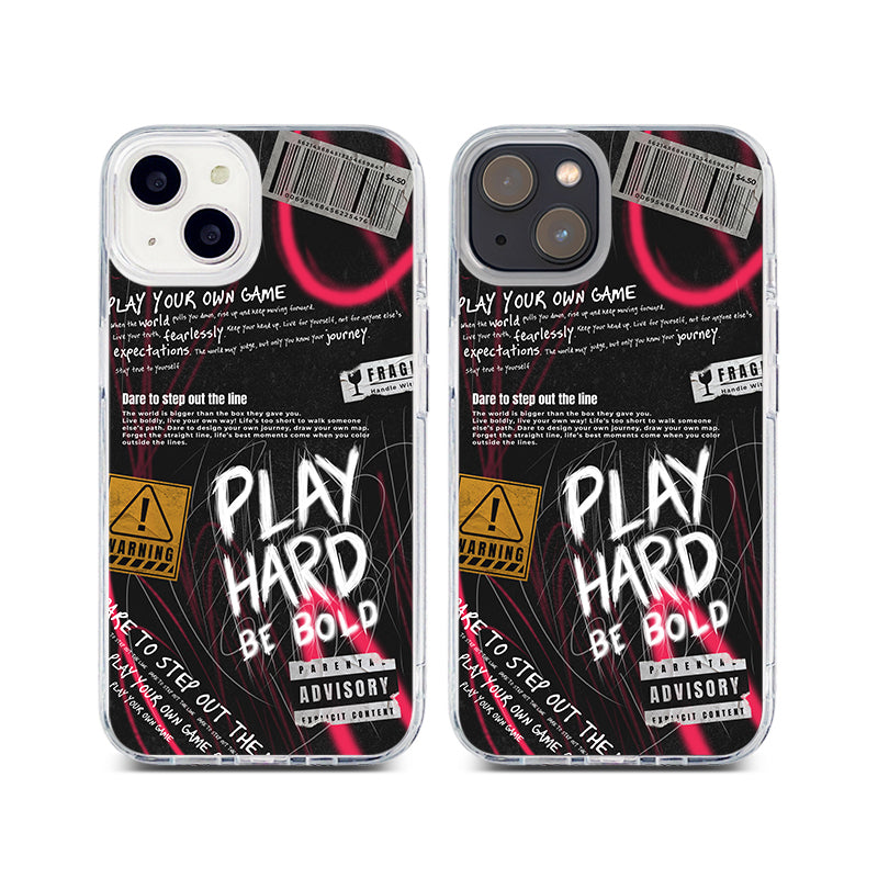 Step Out of Line / Hybrid Rubber Case iPhone 13 Black