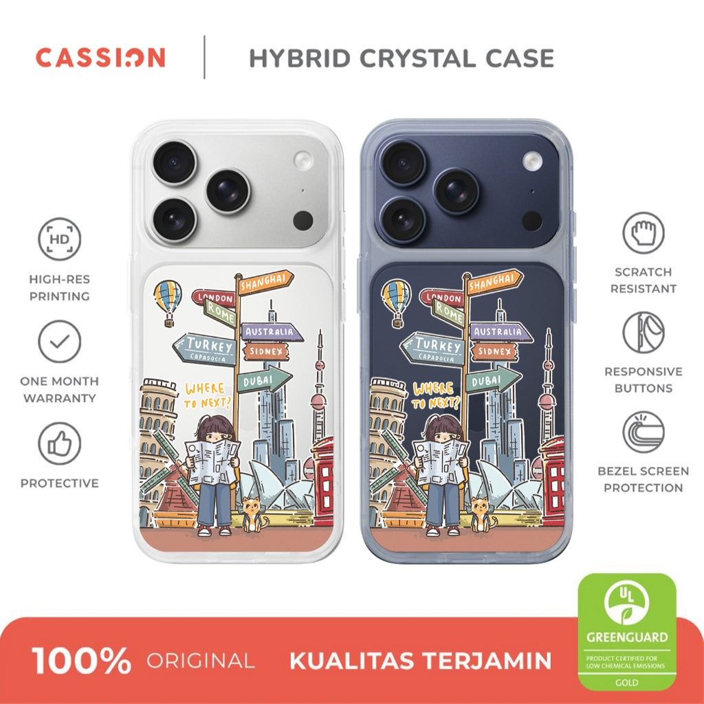 Here We Go Hybrid Crystal Case - iPhone 17 Pro