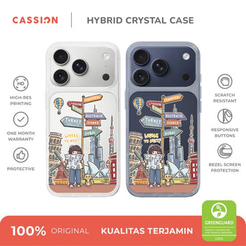 Here We Go Hybrid Crystal Case - iPhone 17 Pro