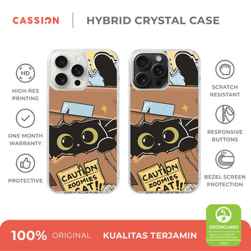 Zoomies Oxy Crystal Case - iPhone 17 Pro Max / Black